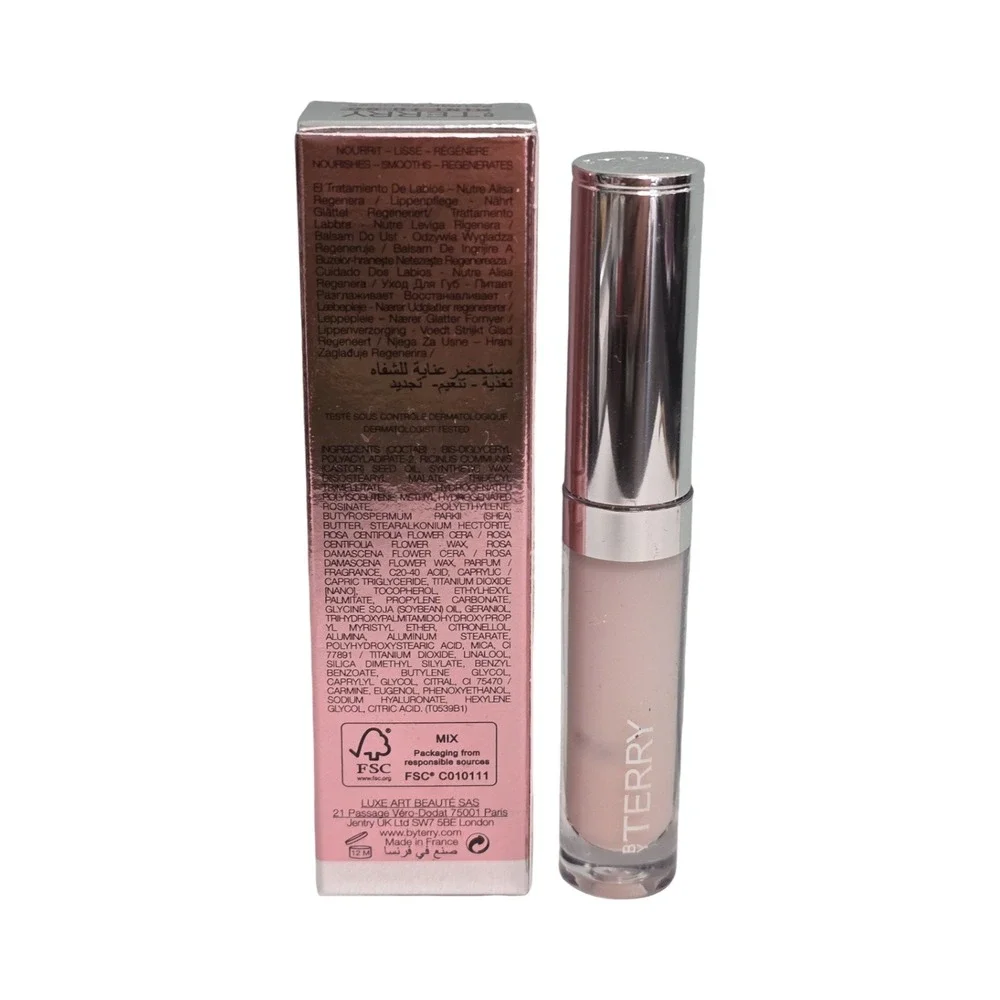 By Terry Baume de Rose Lip Care Mini To Go 2.3g 0.08oz Liquid Lip Balm NIB
